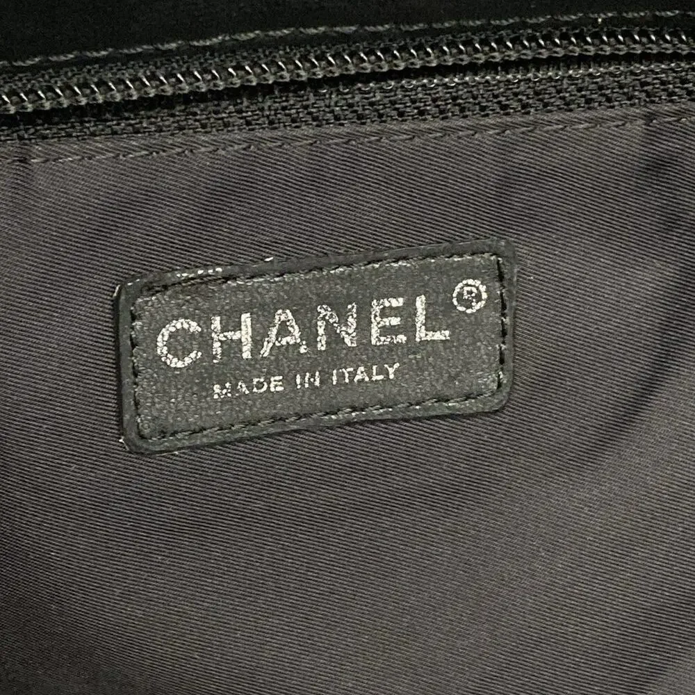 Chanel Paris Biarritz Tote MM Tote Bag Coated Canvas Nylon Leather